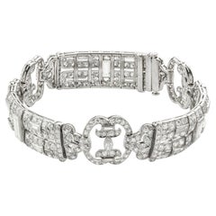 Una pulsera de diamantes de estilo Art Déco