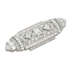 An Art Deco Diamond Brooch By Leon Hatot