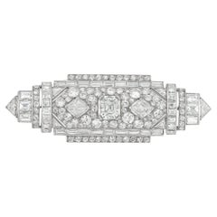 An Art Deco Diamond Brooch By Leon Hatot