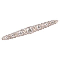 An Art Déco Diamond Set Bar Brooch