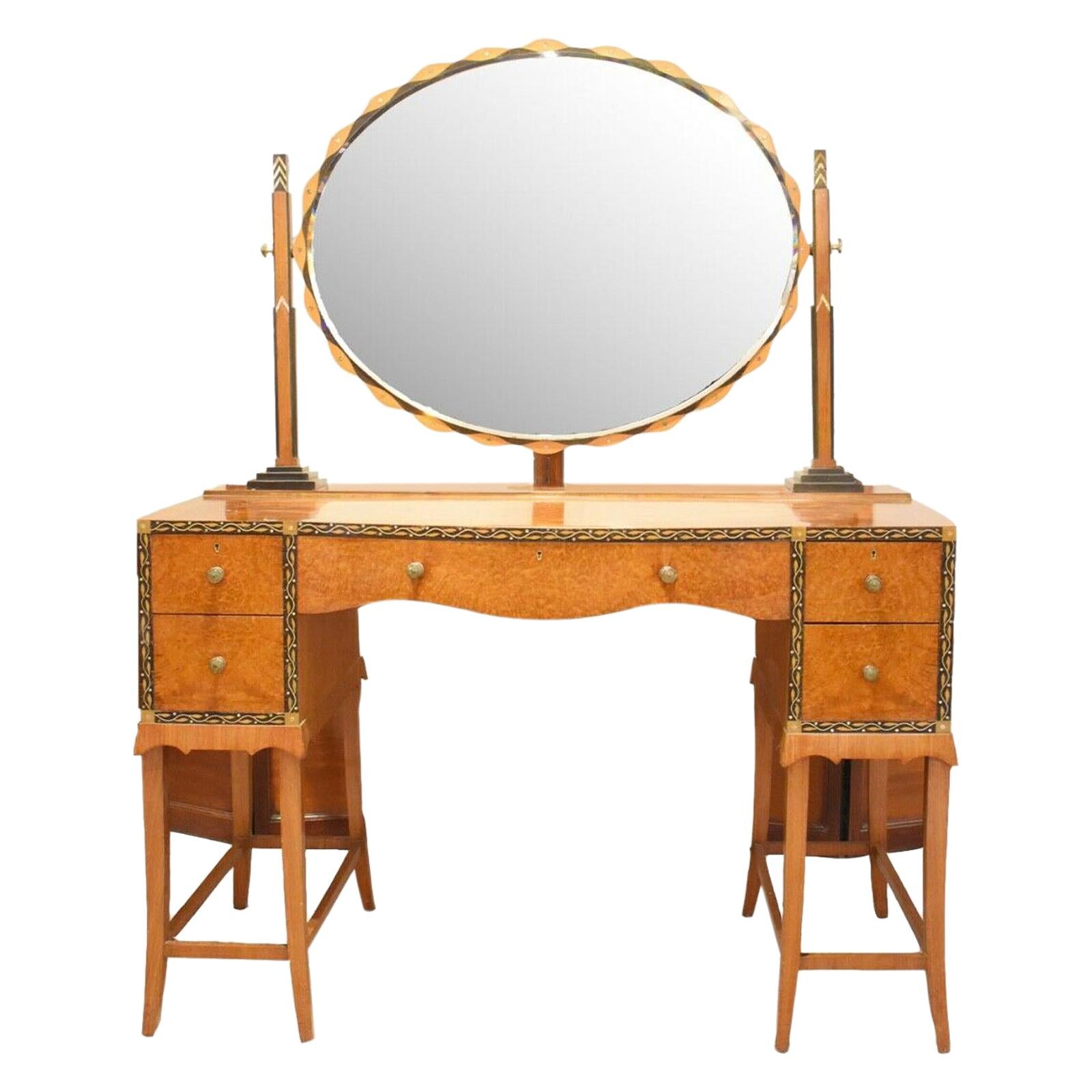 Art Deco Dressing Table by Herbert Richter for Bath Cabinet Makers