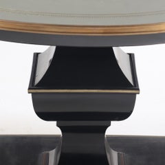 An Art Deco ebonized and bronze mounted table by Nordiska, C. 1945.