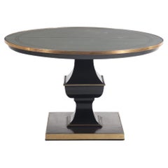 An Art Deco ebonized and bronze mounted table by Nordiska, C. 1945.