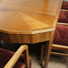 An Art Deco Eight Seater Dining Suite by Heal's of London