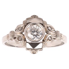 An Art Deco Engagement Diamond ring