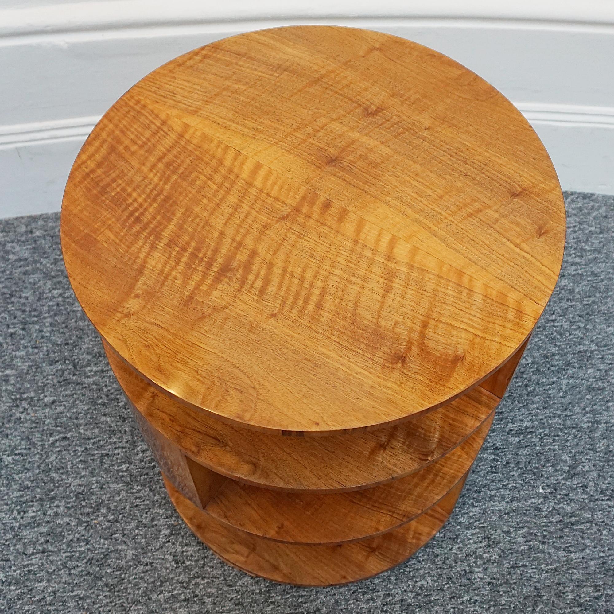 An Art Deco Figured Walnut Library Table 1