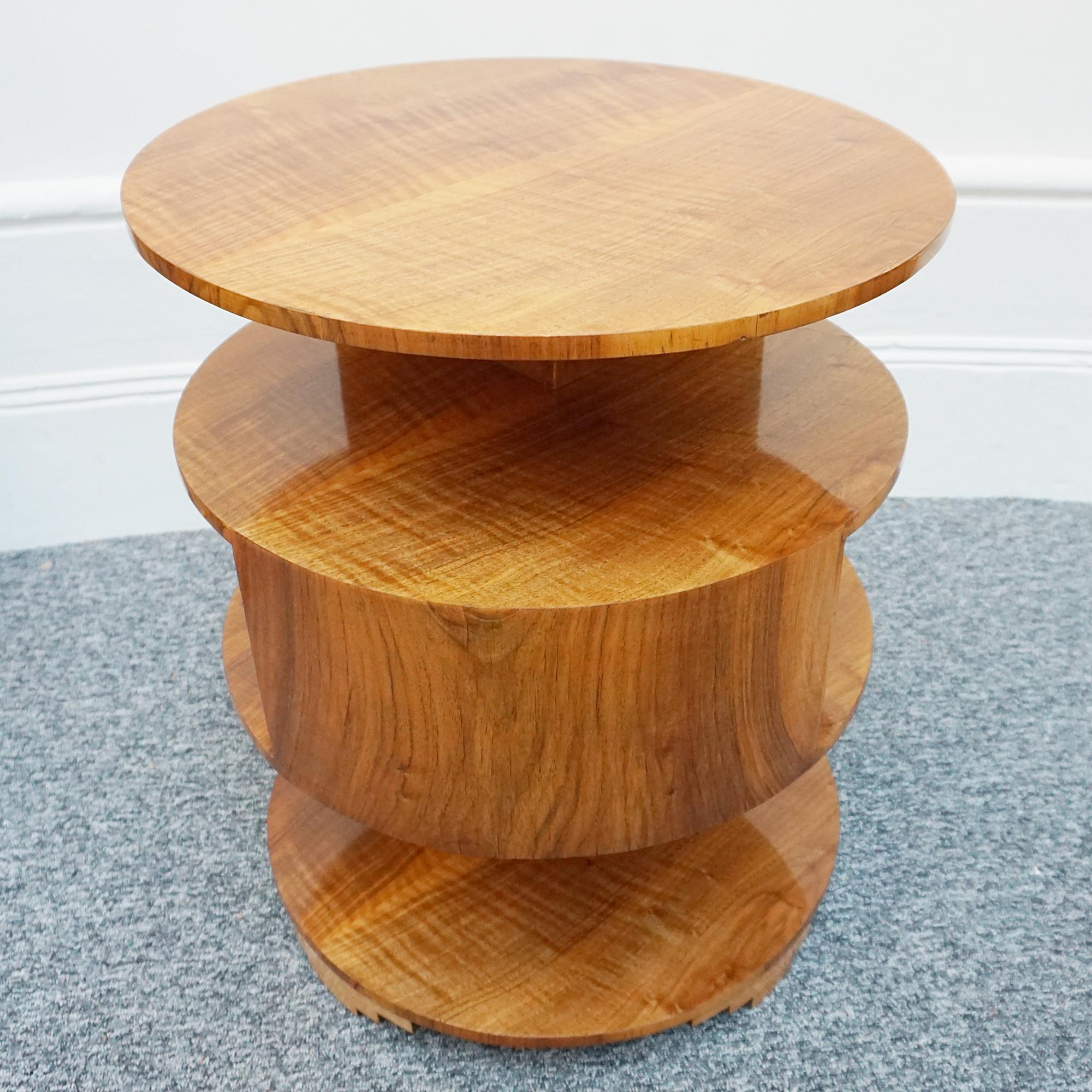 An Art Deco Figured Walnut Library Table 2