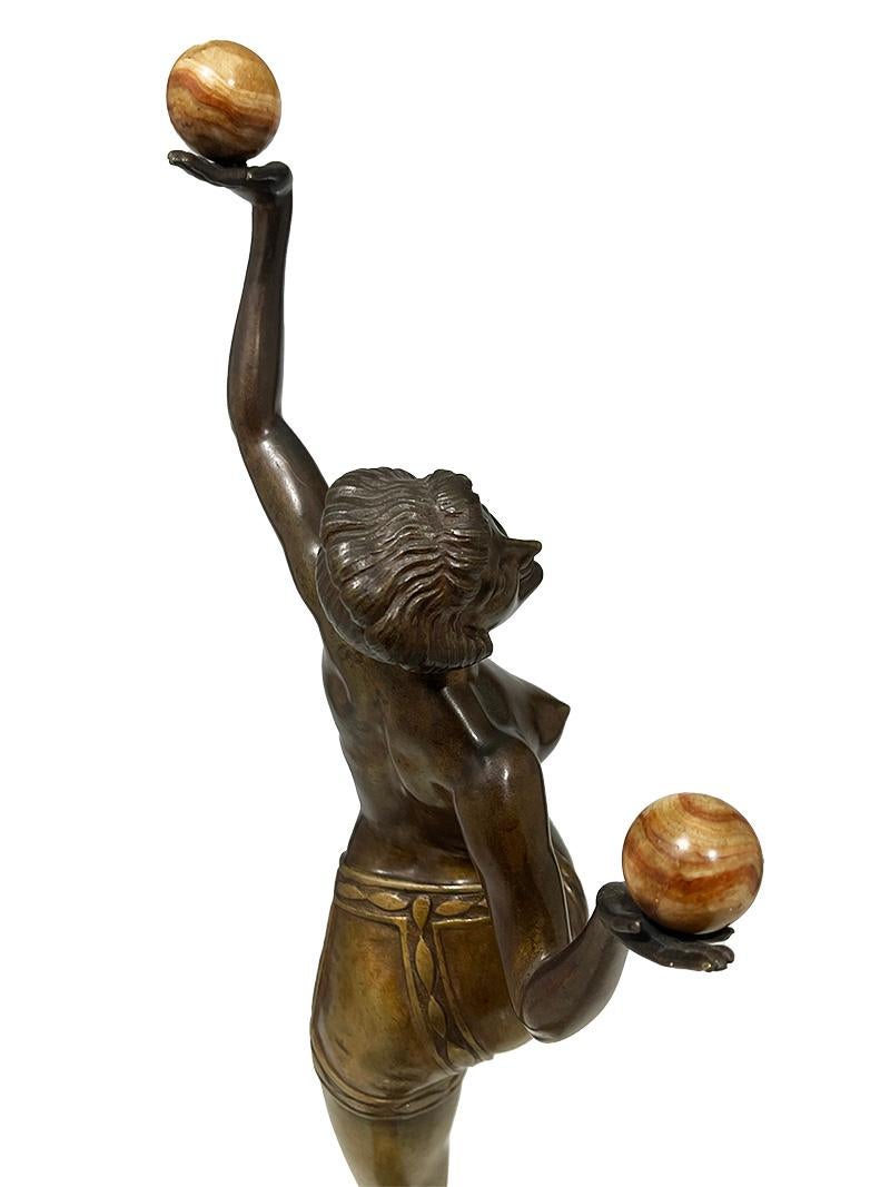Una statua in bronzo in stile Art Déco francese di Charles HENRY Molins in vendita 4