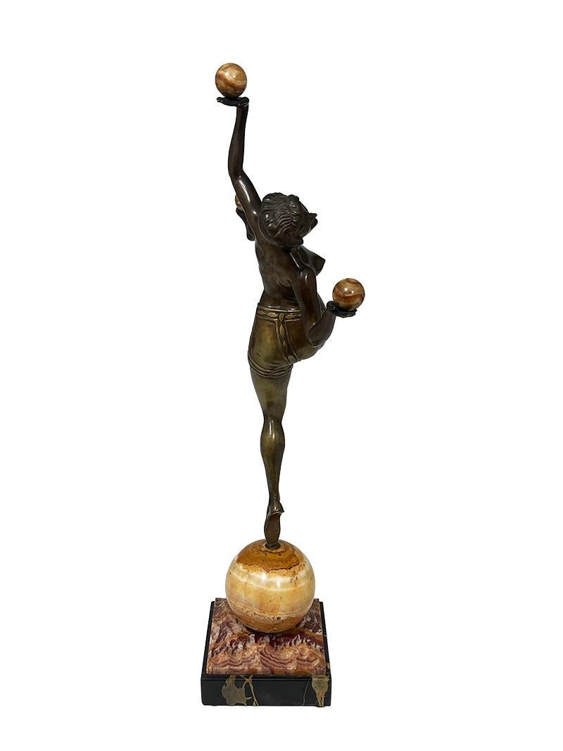 Una statua in bronzo in stile Art Déco francese di Charles HENRY Molins in vendita 5