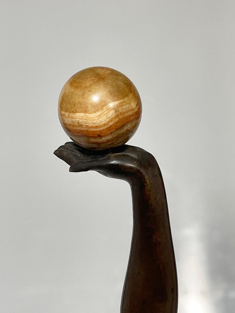 Una statua in bronzo in stile Art Déco francese di Charles HENRY Molins in vendita 6