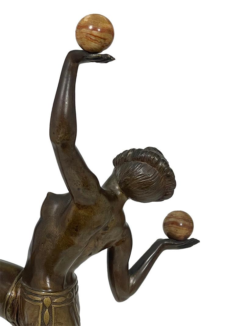 Una statua in bronzo in stile Art Déco francese di Charles HENRY Molins in vendita 2