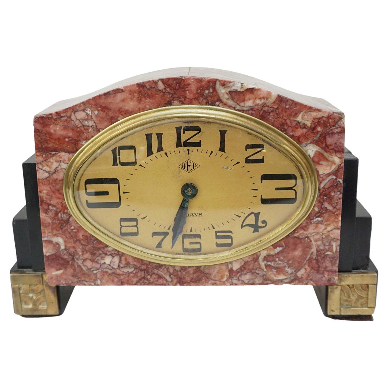 Art Deco French Mantle Clock by DEP