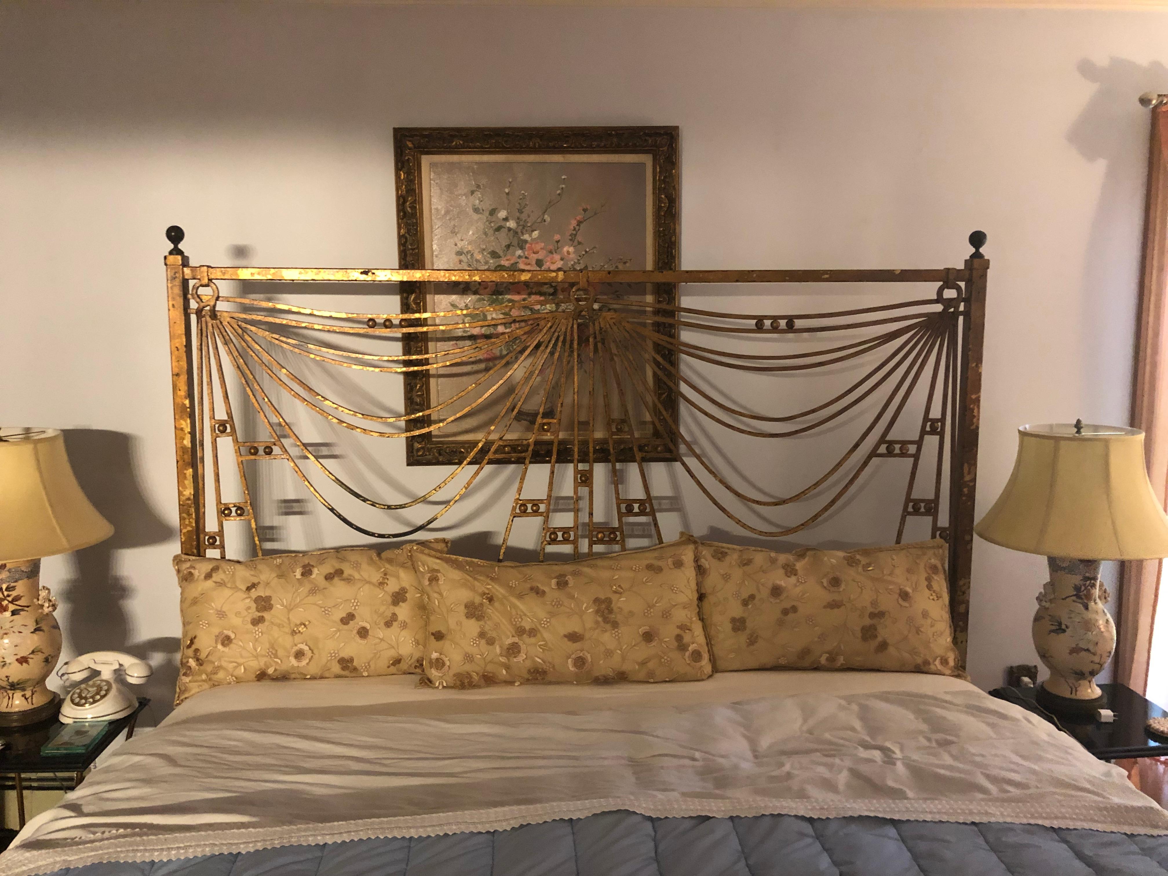 art deco bed frame
