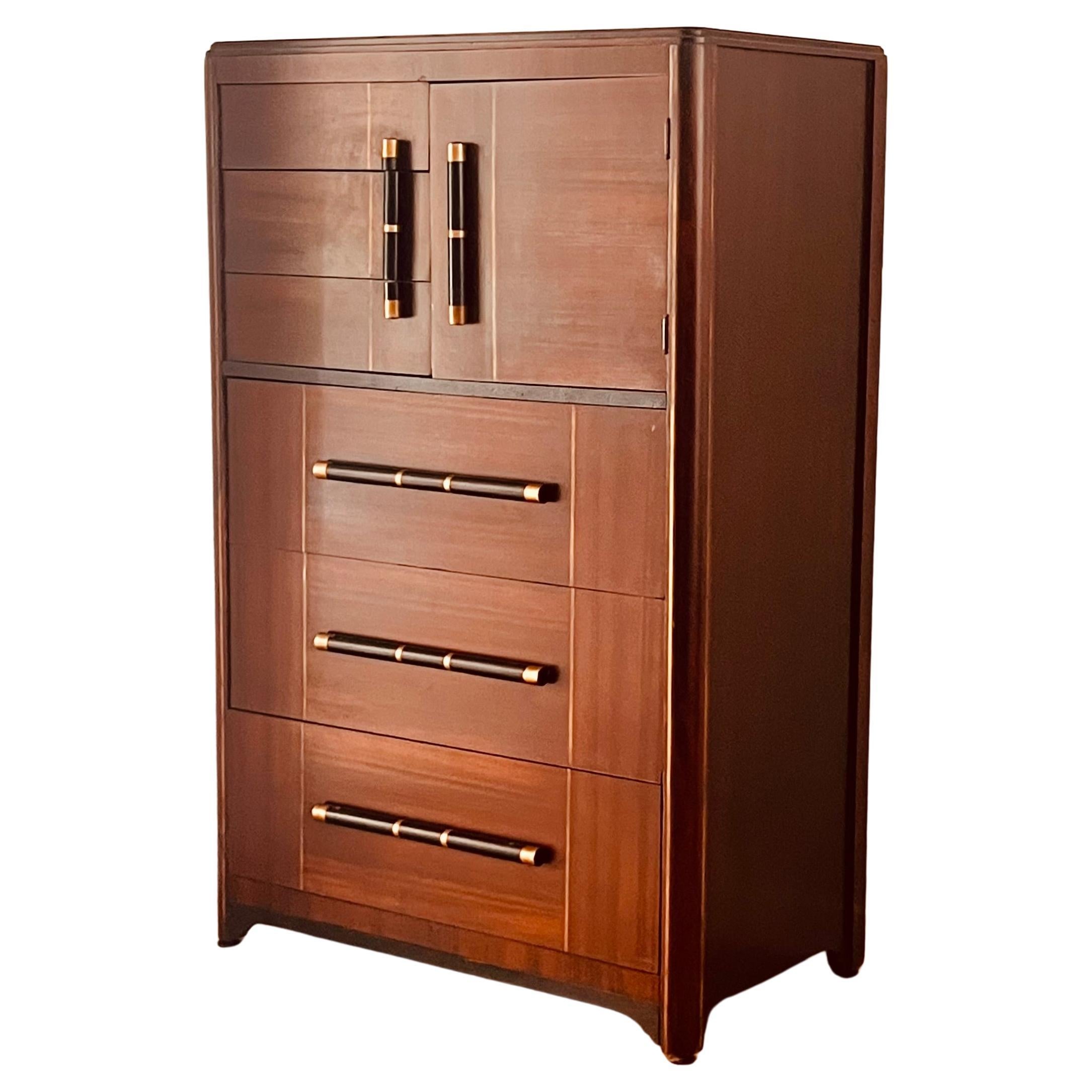 Commode haute Art déco, début du 20e siècle