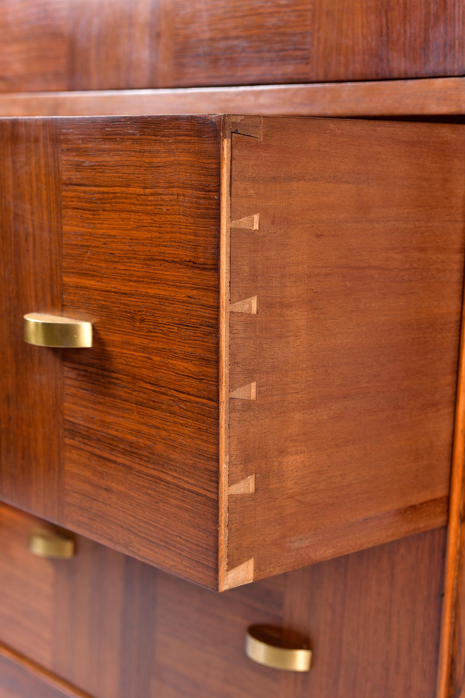 Art Deco Kingwood Cocktail Cabinet Attributed to Alfred Porteneuve 3