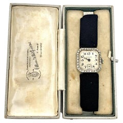 Art Deco Ladies Diamond Rolex Cocktail Watch in 18ct White Gold