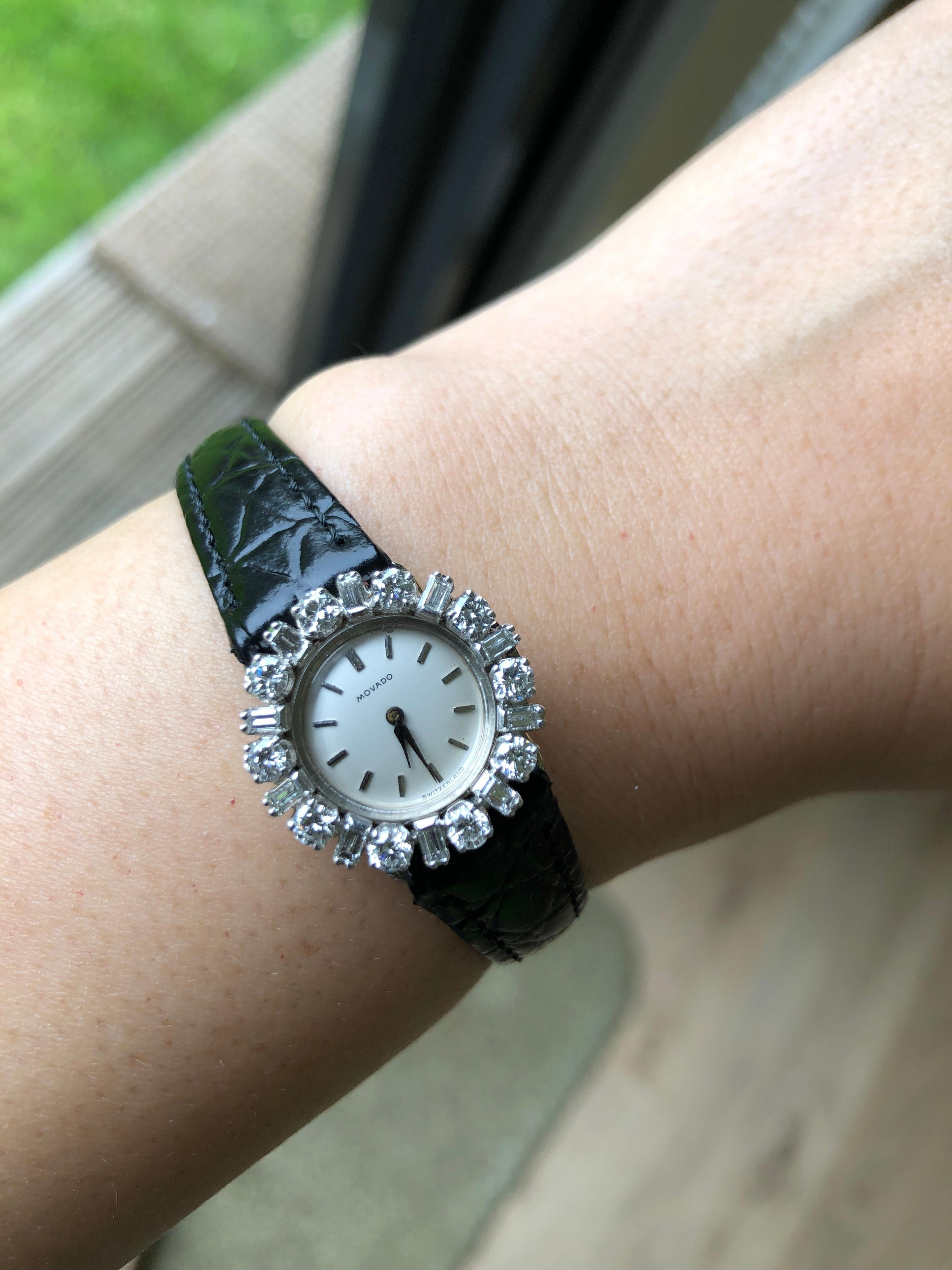 movado diamond watch