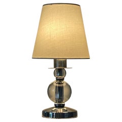 An Art Deco lamp Brass and glass - France - 1930