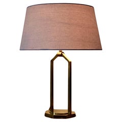 An Art Deco lamp crafted from brass and bronze - France - 1930s