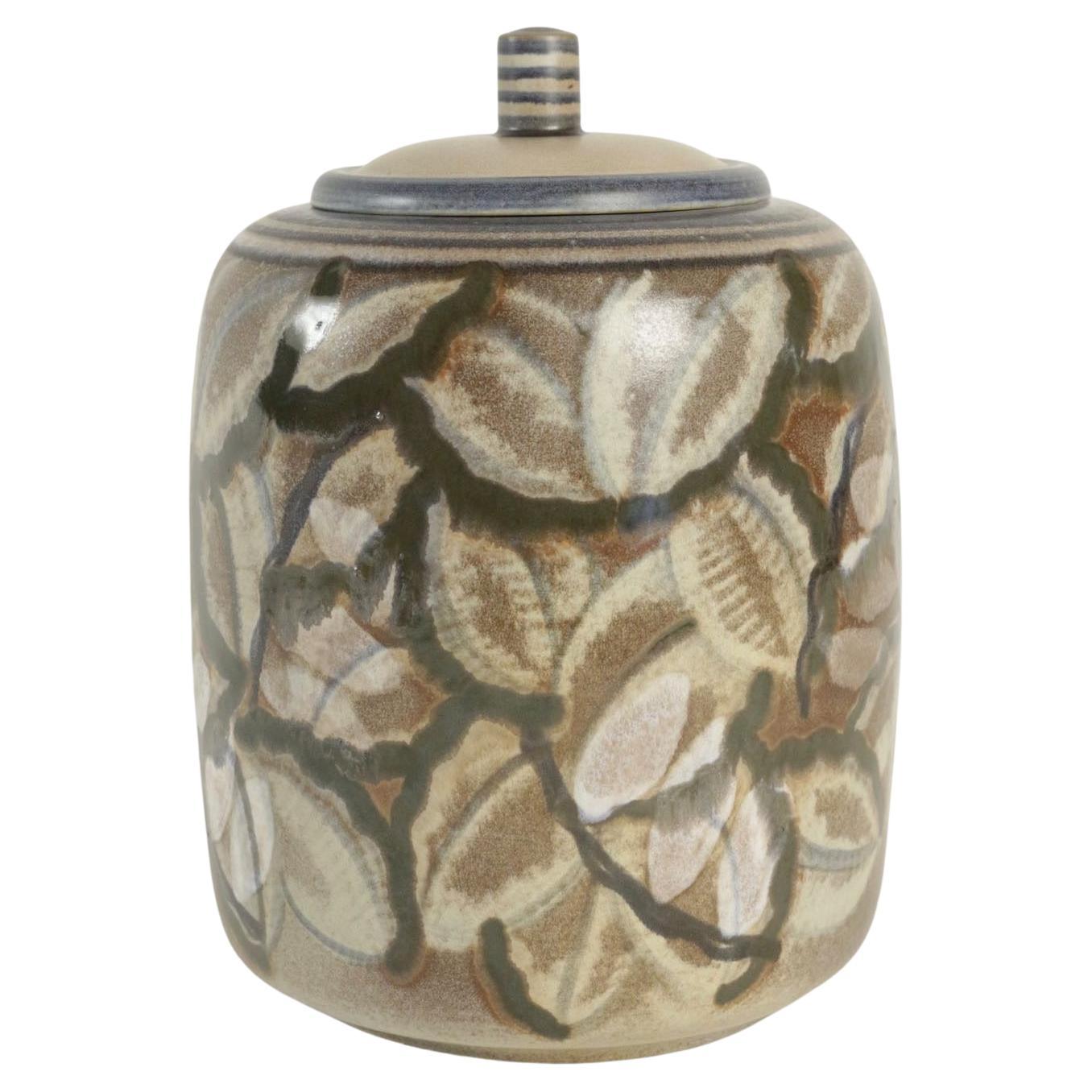 Gran caja de cerámica Art Déco de Sèvres, Maurice Gensoli, 1933