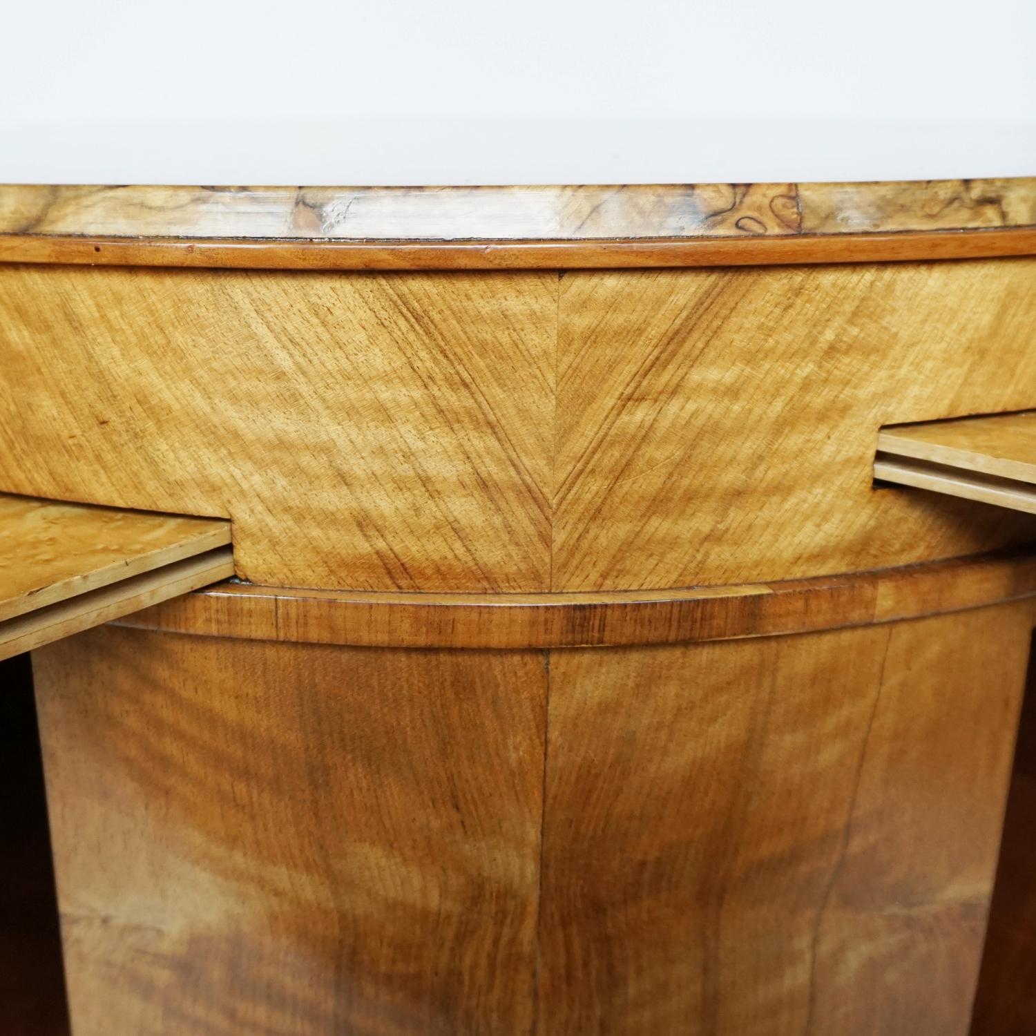 Walnut Art Deco Library Table by Heal's of London Circa 1935 English