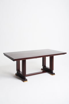Art Deco Mahogany Extending Dining Table by Gauthier Poinsignon