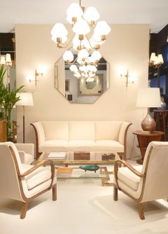 Canapé trois places en acajou Art déco de Jacob Kjaer