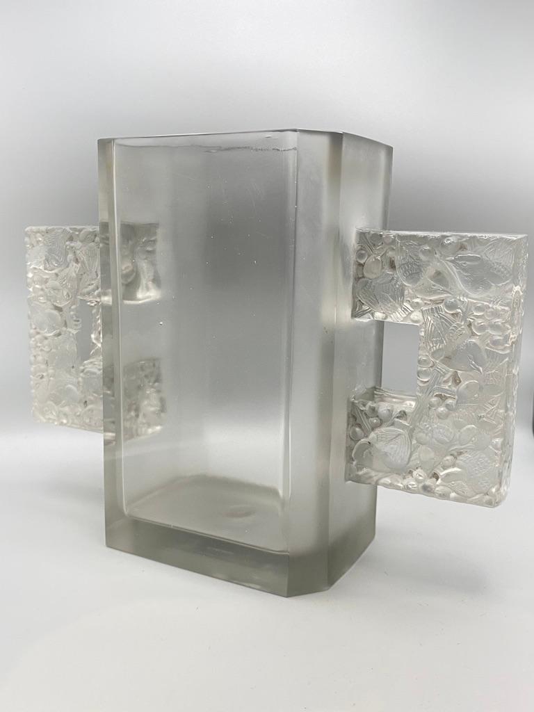 Early 20th Century Art Deco Margaret  René Lalique Glass Vase 