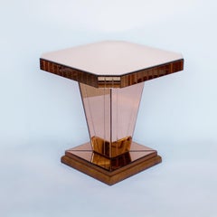 Art Deco Mirrored Side Table English, Circa 1935
