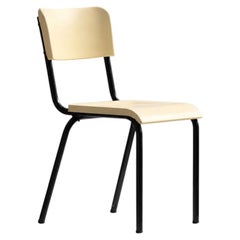 Una sedia in stile Art Déco, modernista, Bauhaus e cubista di René Herbst, Francia, 1930
