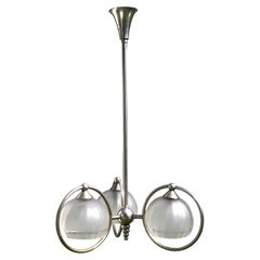 An ART-DECO MODERNIST BAUHAUS Ceiling Fixture, in the style of ADNET France 1930