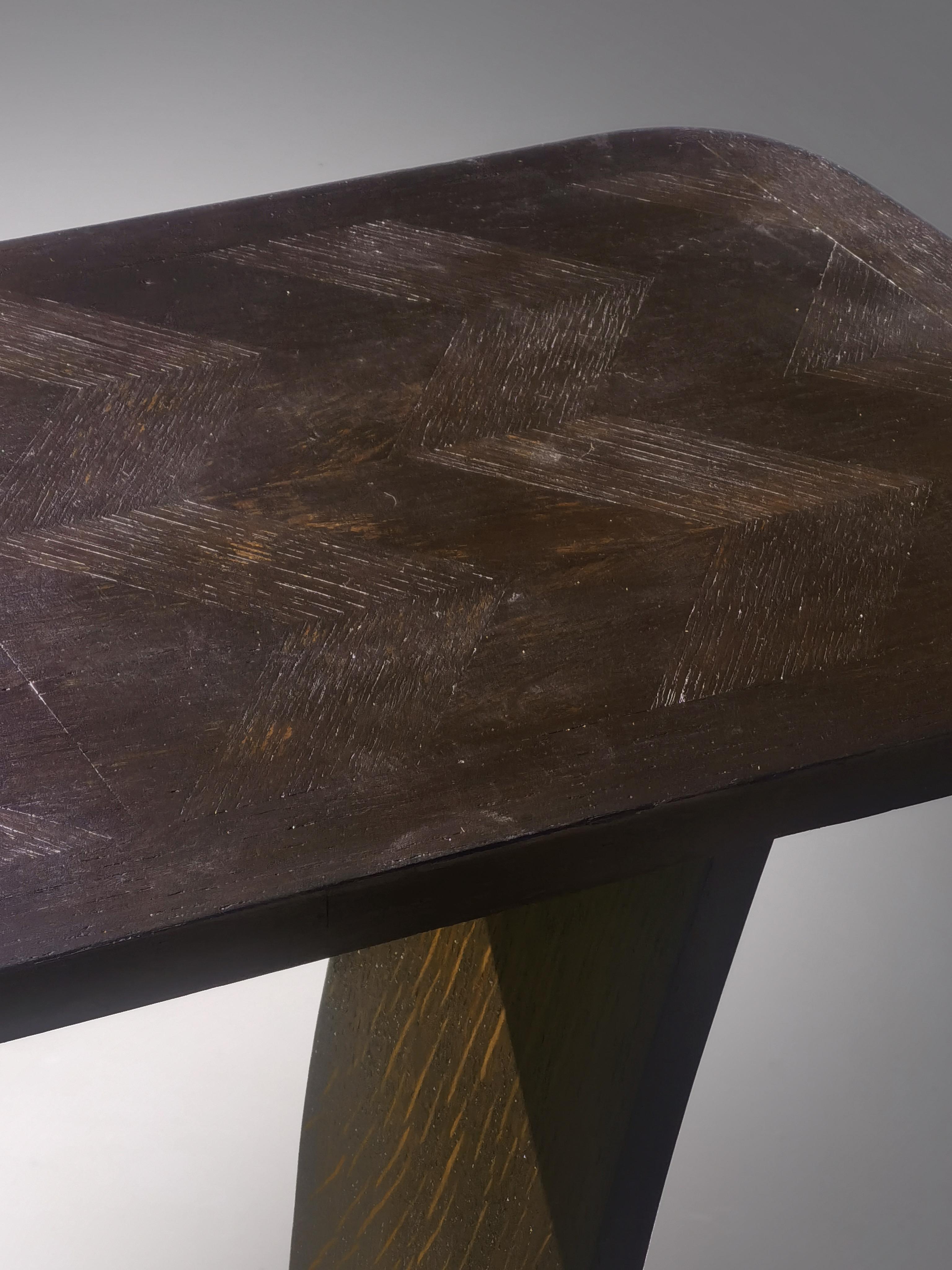 ART-DECO MODERNISTISCHER BEISTELLTISCH oder KONSOLE, Stil Charles DUDOUYT, Frankreich 1930 (Französisch) im Angebot