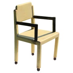Chaise cubiste moderniste ART-DECO par PAUL POIRET & ATELIER MARTINE, France 1930