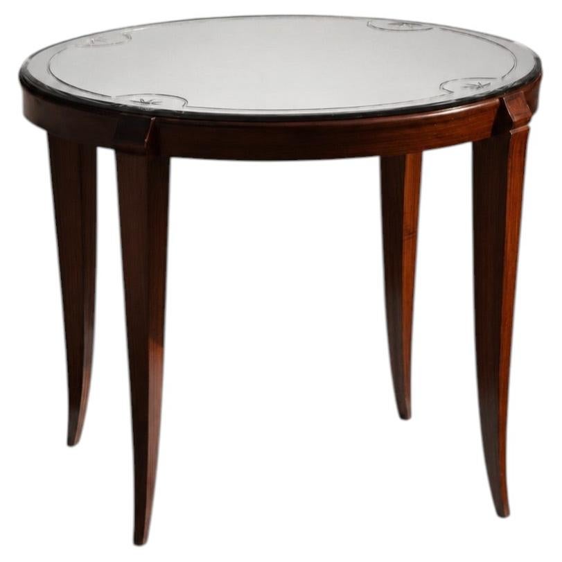 An ART-DECO MODERNIST GUERIDON or SIDE TABLE, by LEON JALLOT, France 1930