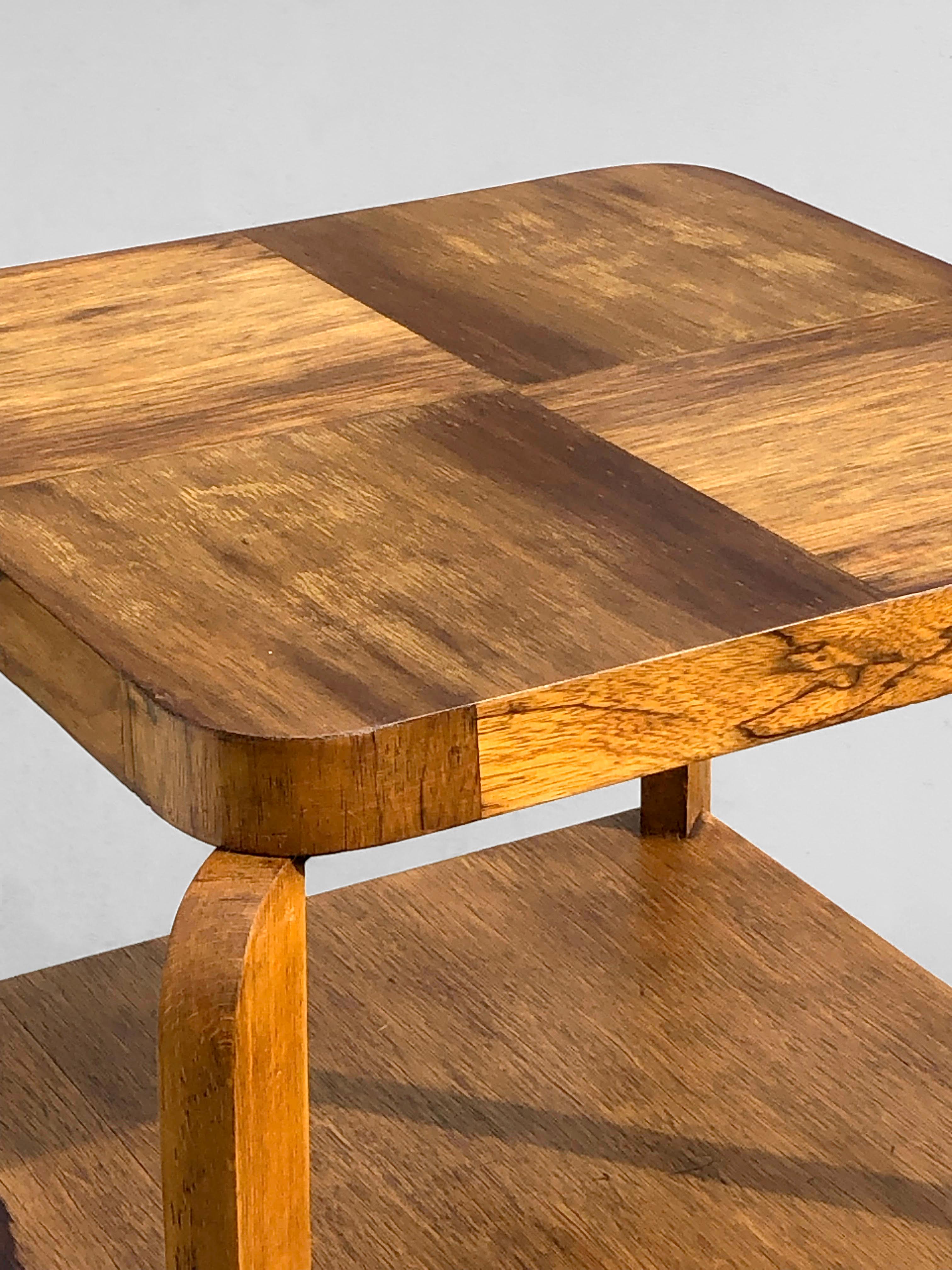 Gueridon / TABLE D'ACCOMPAGNEMENT MODERNISTE ART-DECO, Style CHARLES DUDOUYT France 1950 4