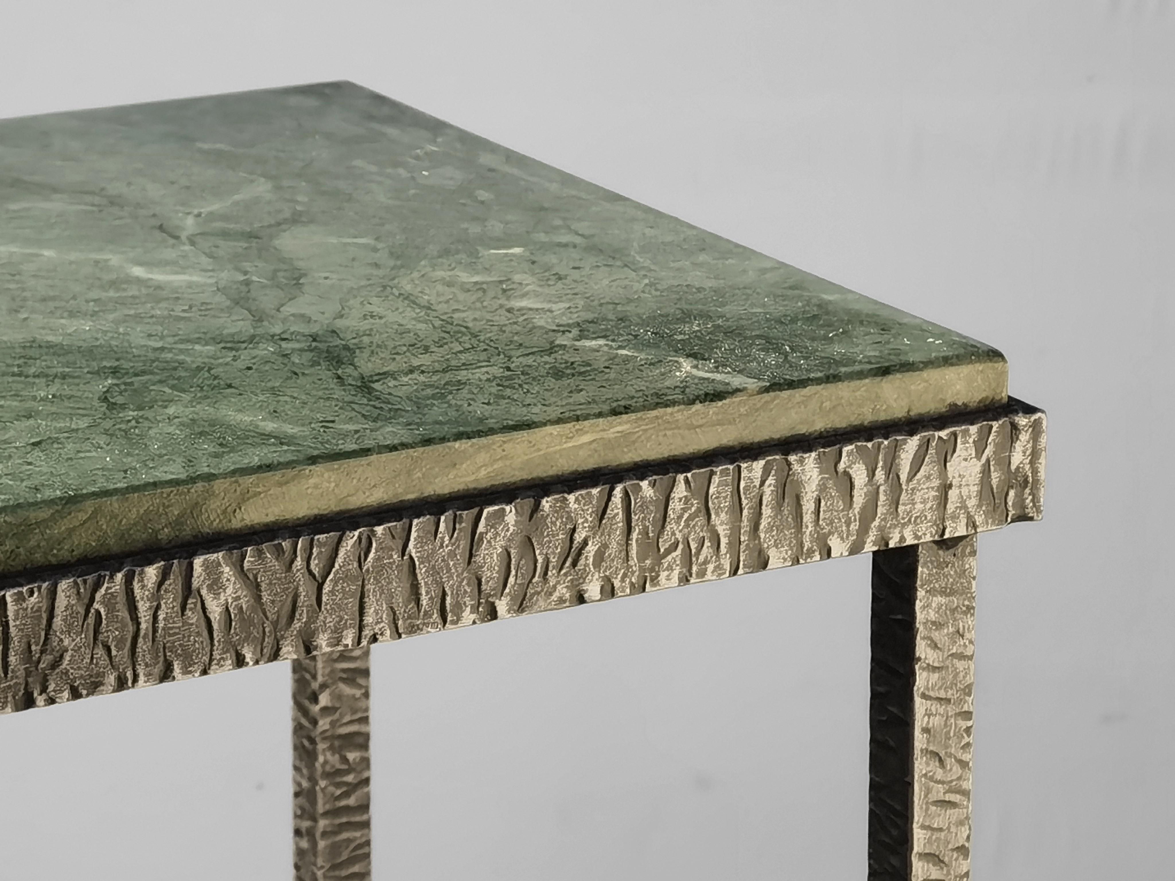 MESA LATERAL MODERNISTA ART-DECO en el espíritu de EDGAR BRANDT, Francia 1930 en venta 2