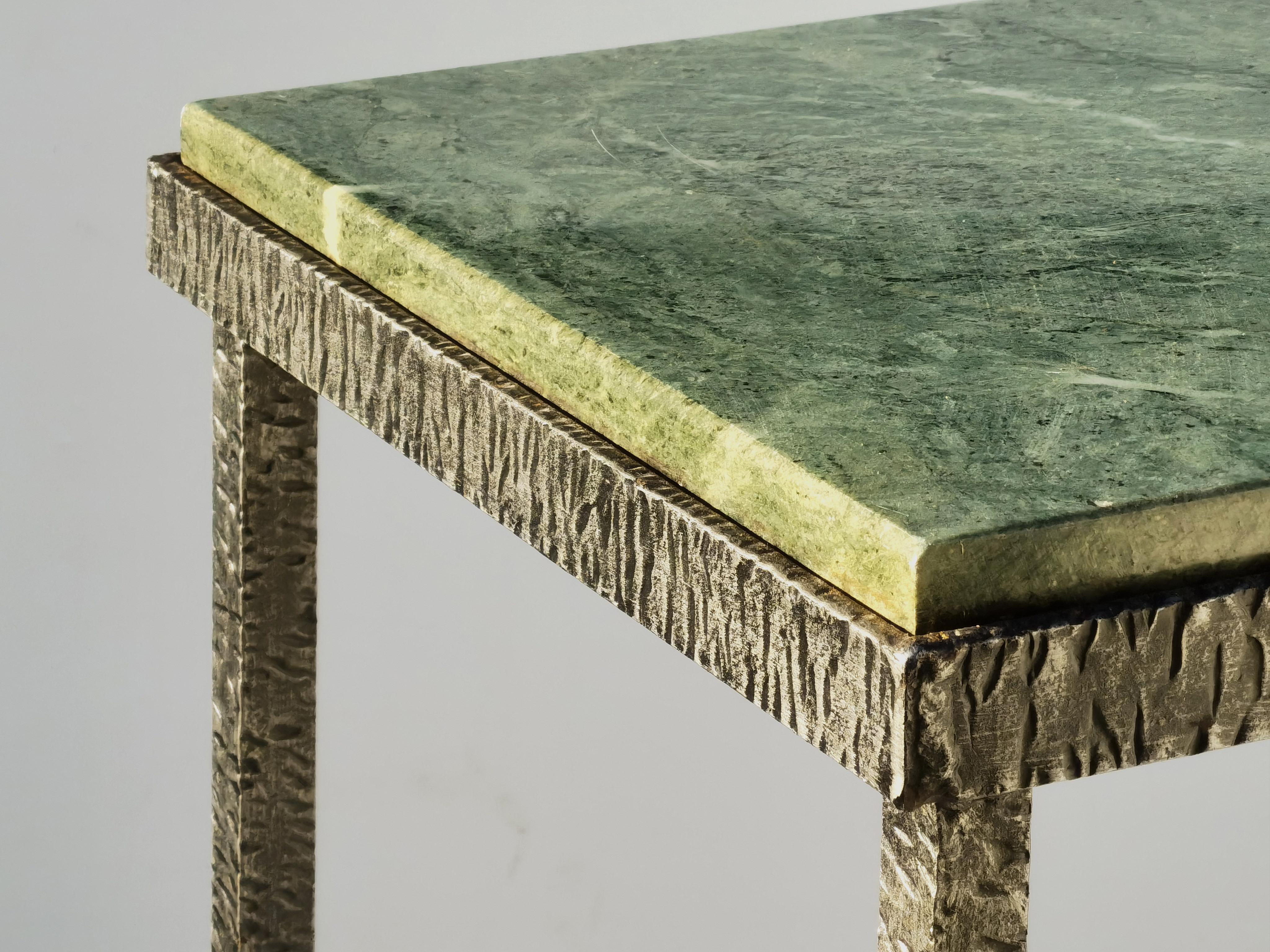 MESA LATERAL MODERNISTA ART-DECO en el espíritu de EDGAR BRANDT, Francia 1930 en venta 1