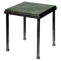MESA LATERAL MODERNISTA ART-DECO en el espíritu de EDGAR BRANDT, Francia 1930