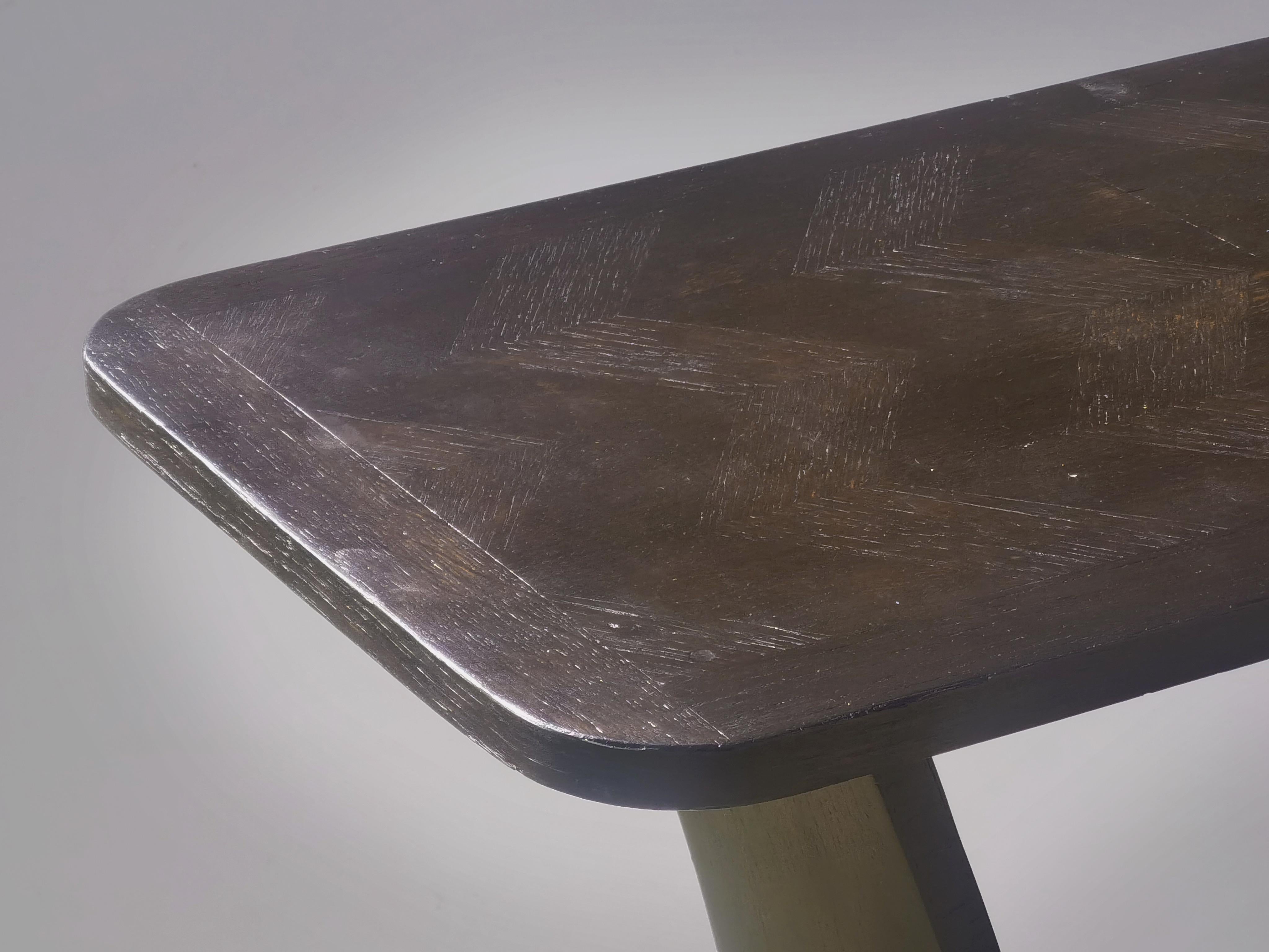 ART-DECO MODERNISTISCHER BEISTELLTISCH oder KONSOLE, Stil Charles DUDOUYT, Frankreich 1930 (Art déco) im Angebot