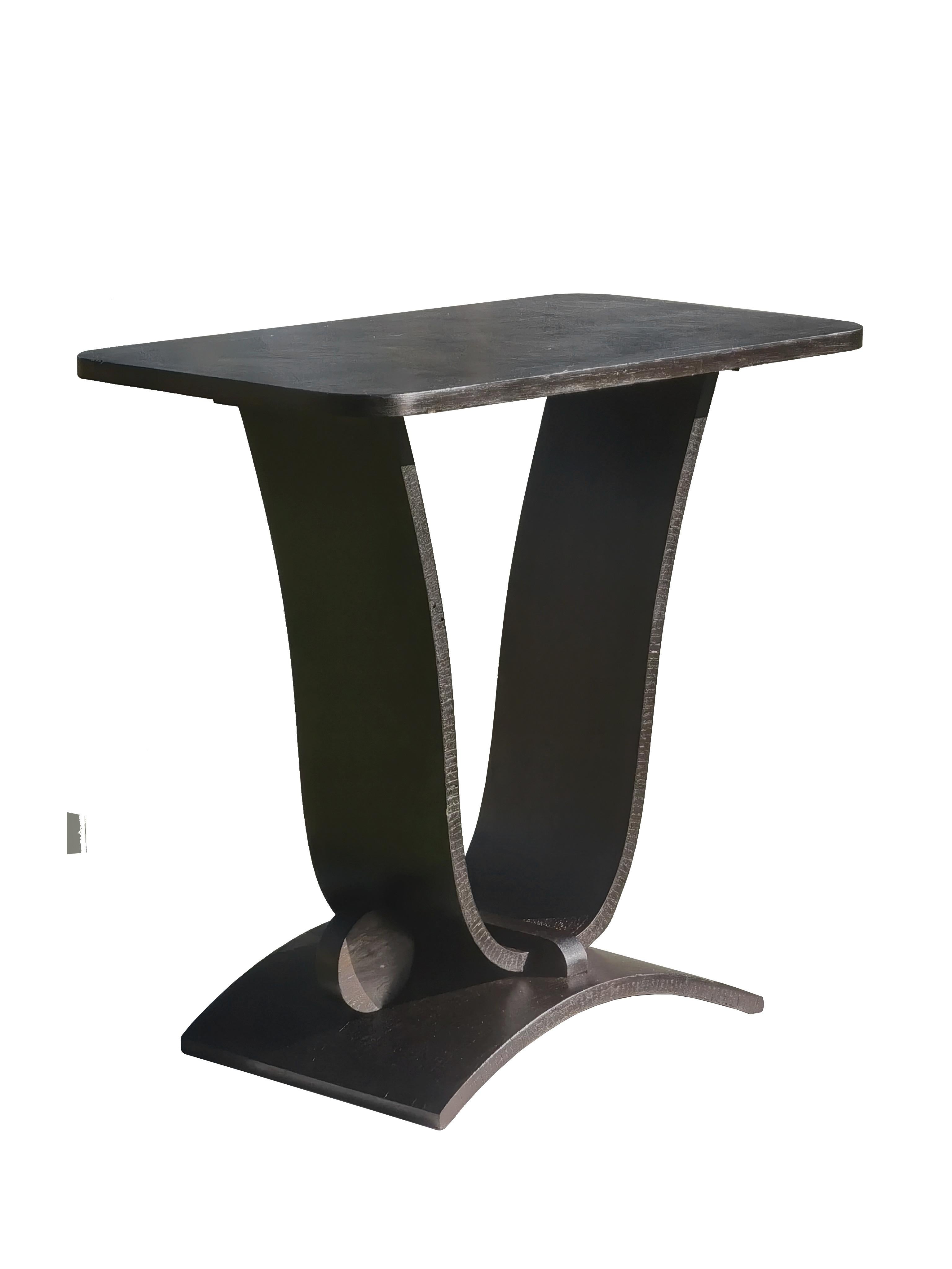 ART-DECO MODERNISTISCHER BEISTELLTISCH oder KONSOLE, Stil Charles DUDOUYT, Frankreich 1930 im Angebot 2