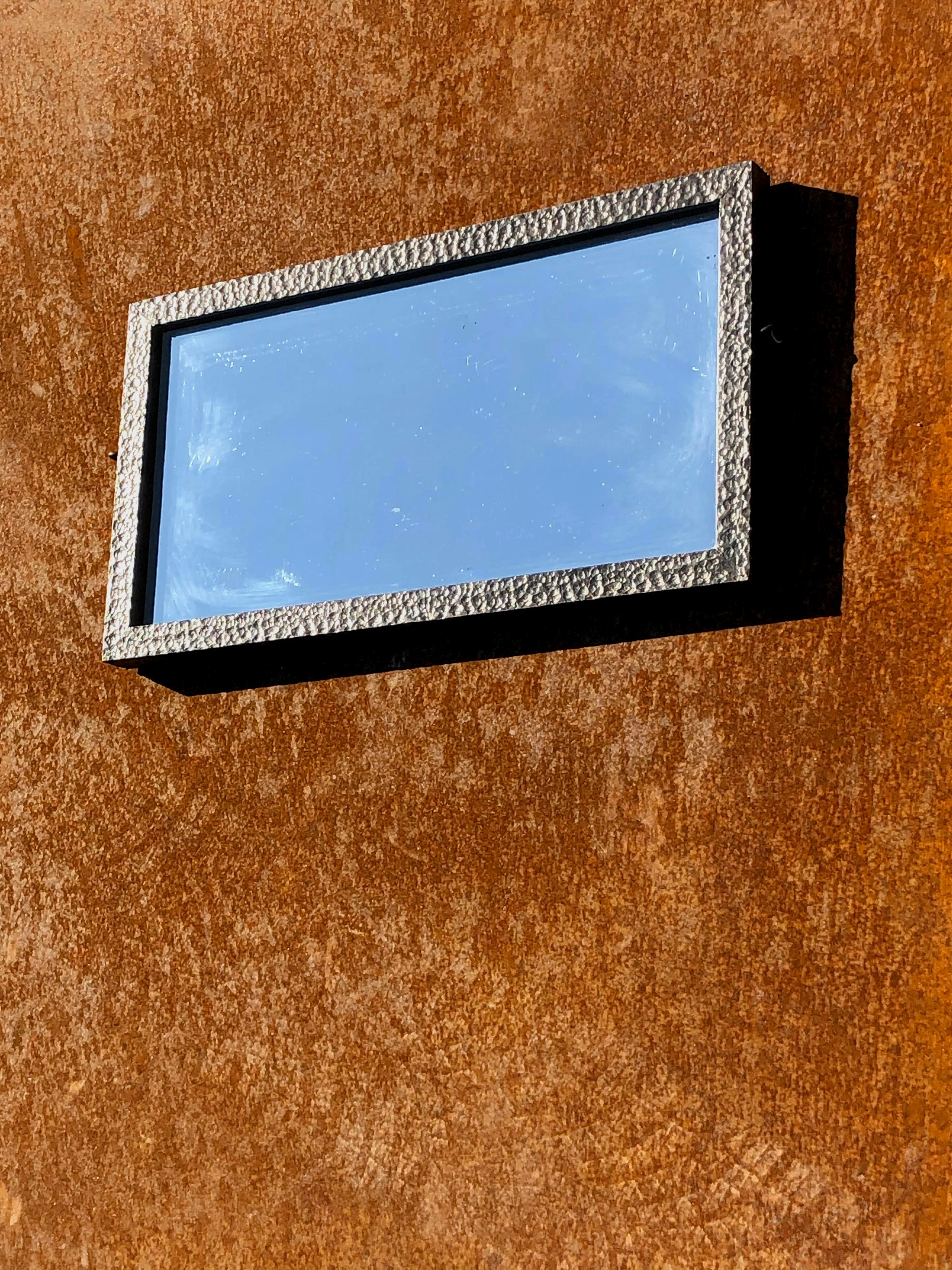 Uno SPECCHIO MODERNISTA ART-DECO in ferro battuto in stile Edgar Brandt,  Francia 1930 In condizioni buone in vendita a PARIS, FR