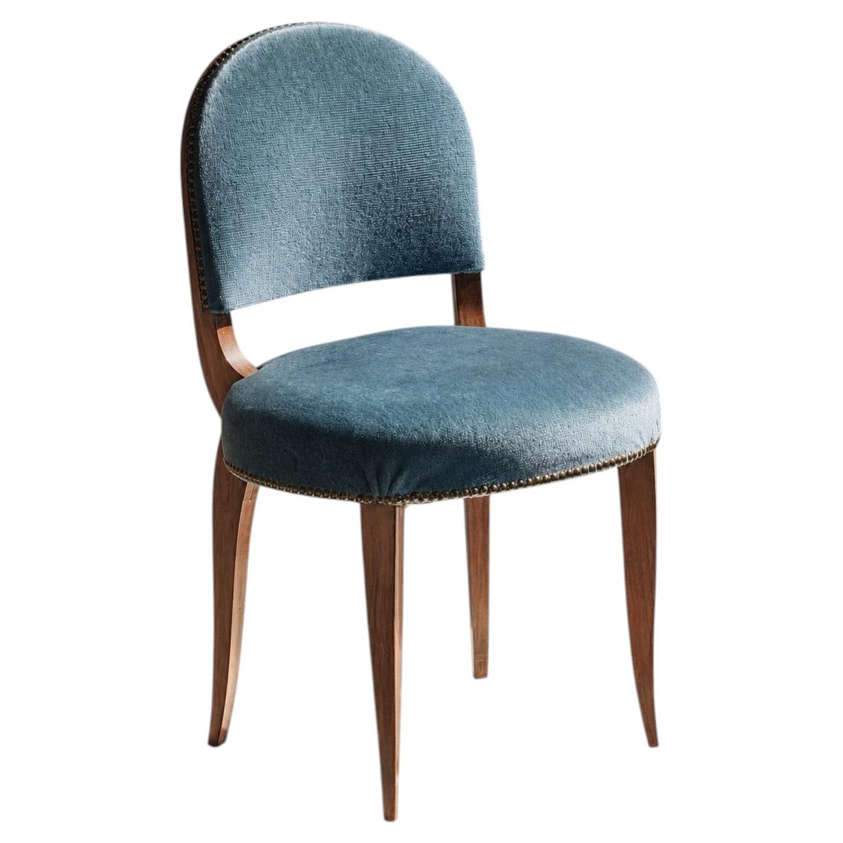 An ART-DECO NEOCLASSIC CHAIR in style of J.E. RUHLMANN, France 1930
