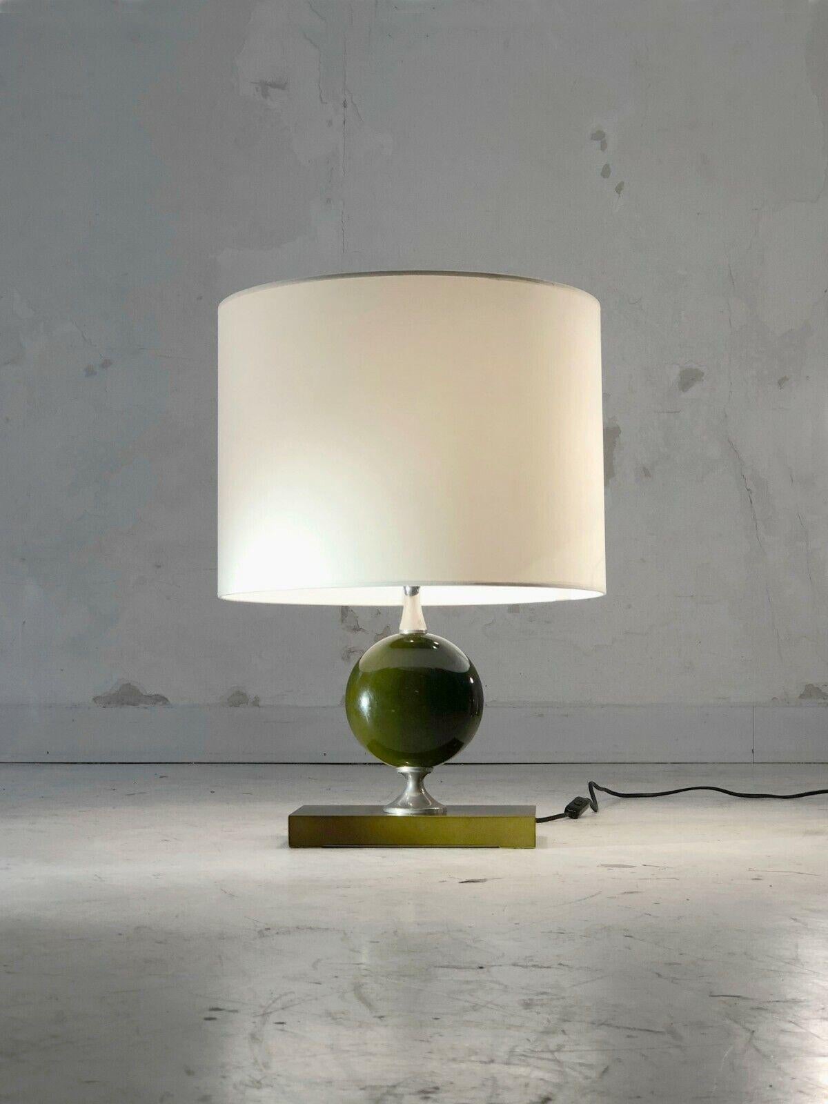 Late 20th Century An ART-DECO NEOCLASSICAL TABLE LAMP by PHILIPPE BARBIER, France 1970 For Sale