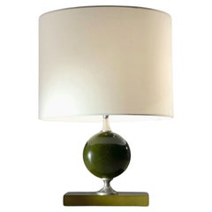 Used An ART-DECO NEOCLASSICAL TABLE LAMP by PHILIPPE BARBIER, France 1970