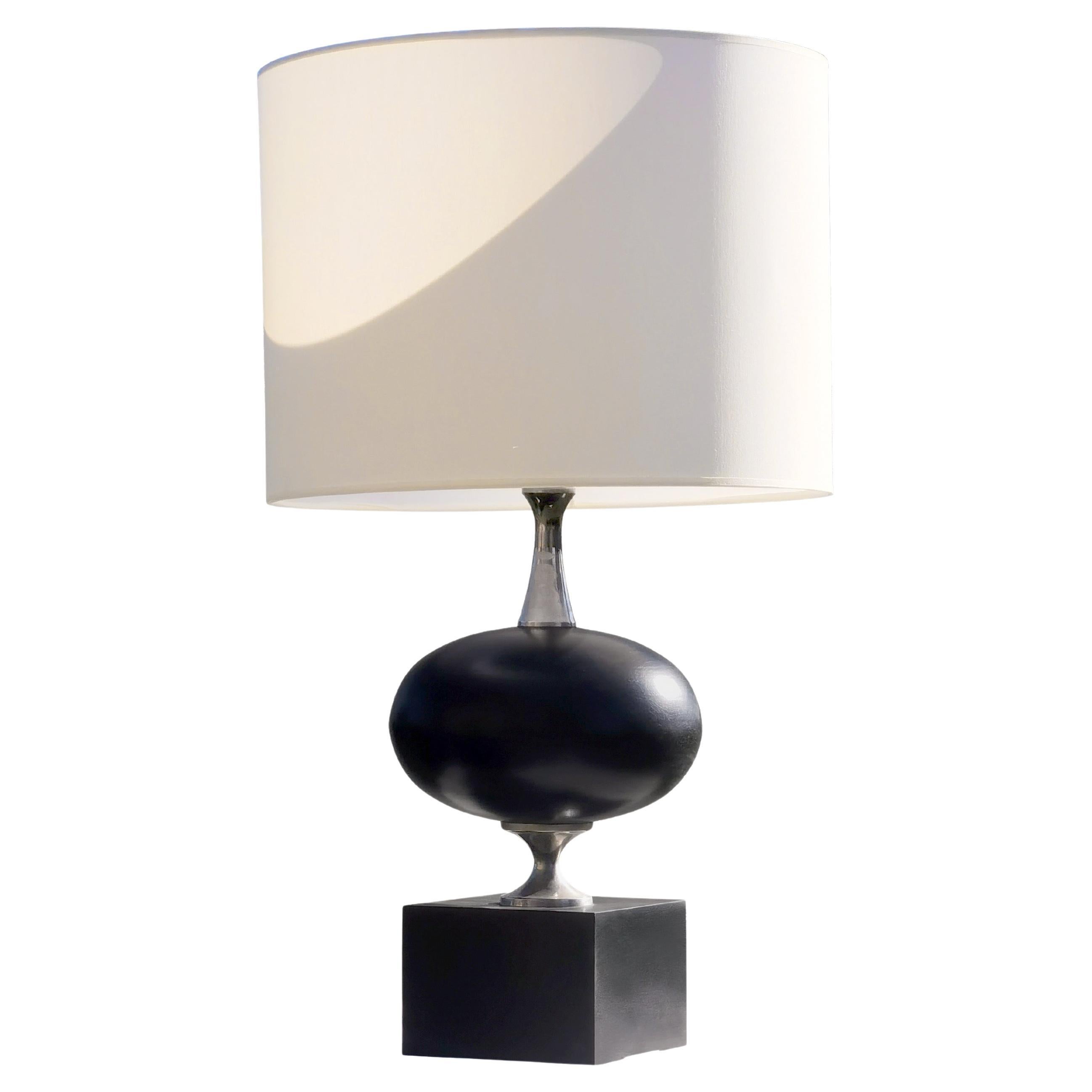 An Important ART-DECO NEOCLASSICAL TABLE LAMP by PHILIPPE BARBIER, France 1970 For Sale