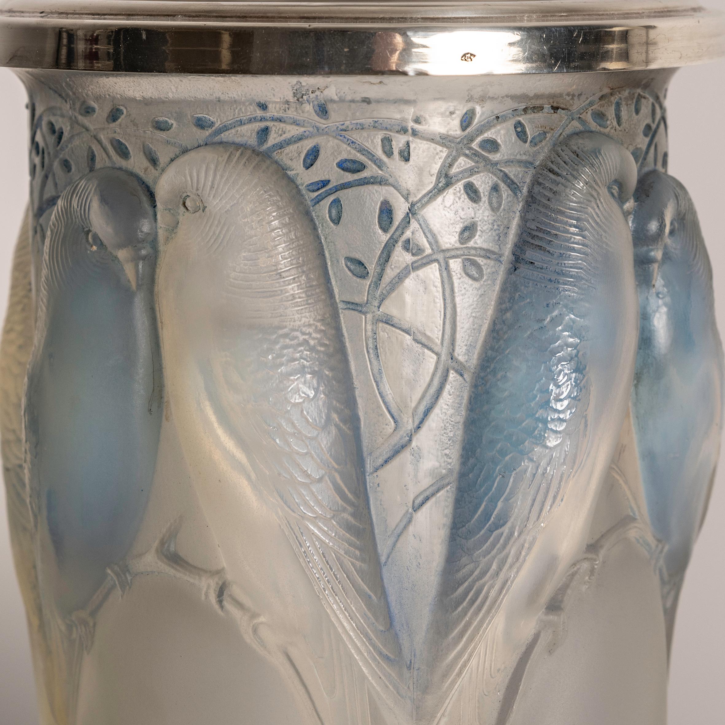 An Art Deco Opalescent glass 