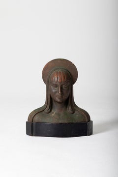 Art Deco Patinated Bust