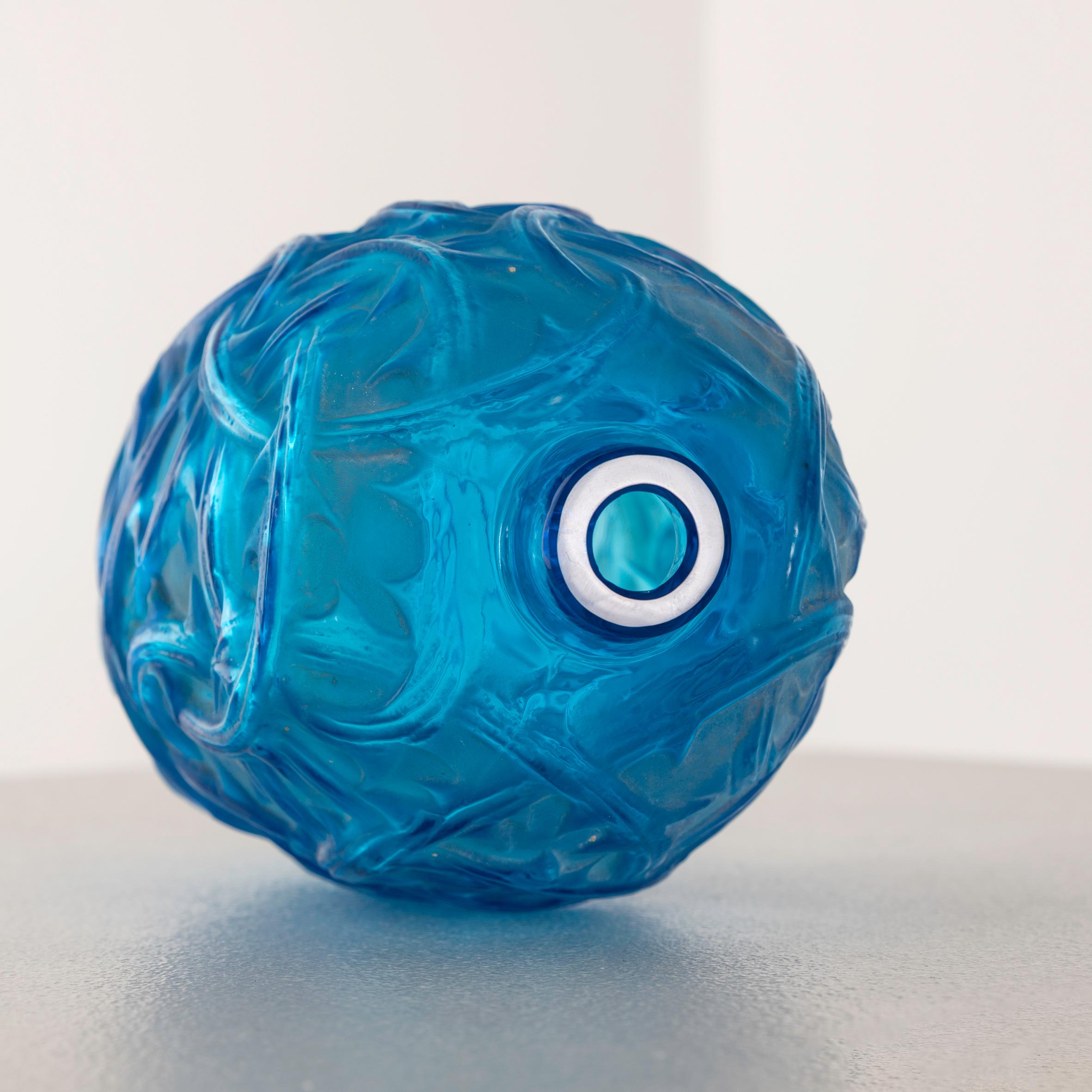 Art Glass An Art Deco René Lalique Electric Blue 