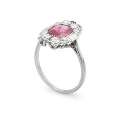 Art Deco Ruby and Diamond Ring