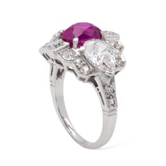 Art Deco Ruby and Diamond Ring
